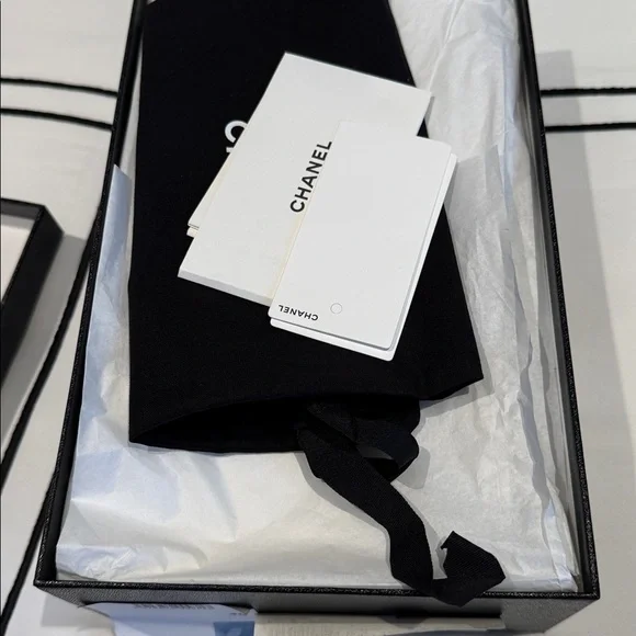 CHANEL Light Blue Denim Ballerina Flats - Picture 9 of 9